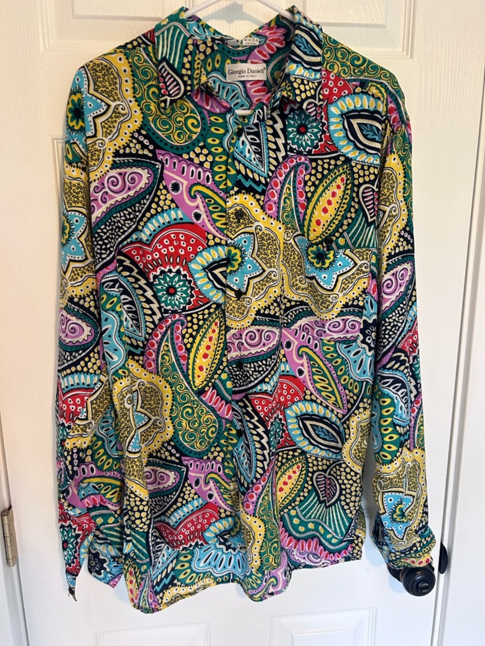 Giorgio Danieli Multicolor Paisley Button-Up Shirt